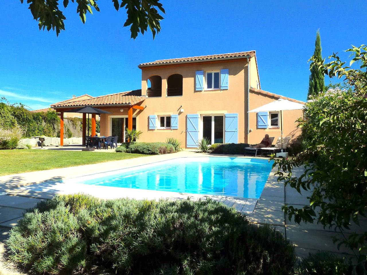 Villa pour 8 personnes avec balcon in Vallon-Pont-d'Arc, Ardèche