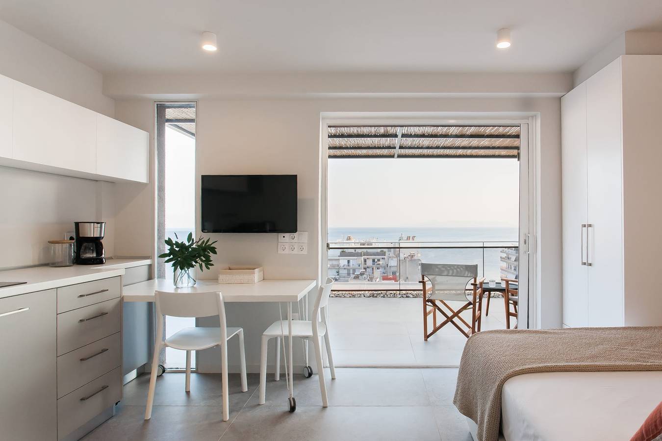 Hel ferielejlighed, # Sea view studio in Faliro in Athen, Sydlige del af Athen