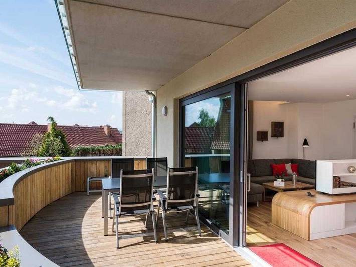 Ferienwohnung für 2 Personen, mit Balkon und Terrasse sowie Sauna und Ausblick in Waren (Müritz) - 2
