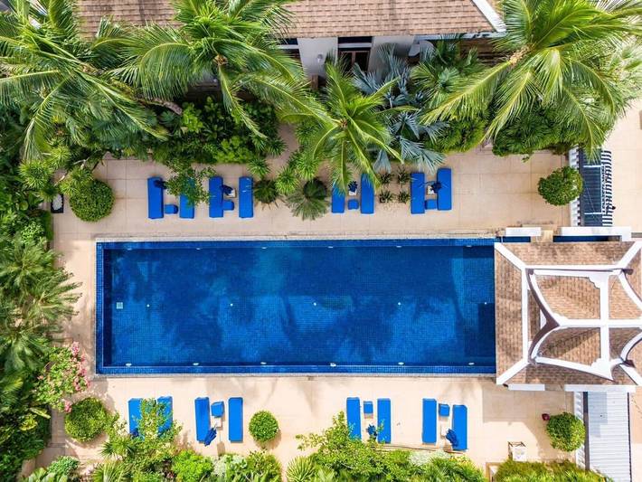 Ferienhaus für 8 Personen, mit Sauna und Ausblick sowie Garten und Pool, mit Haustier in Thailand