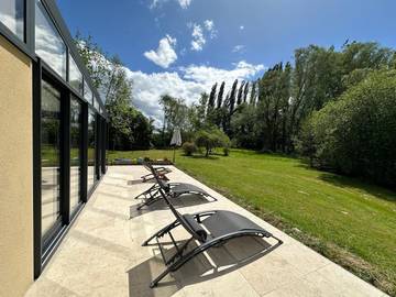 Gîte pour 10 personnes, avec jardin et piscine à Ceton