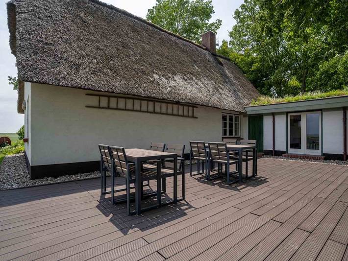 Reetgedecktes Ferienhaus in Westerhever mit Sauna in Westerhever, Eiderstedt