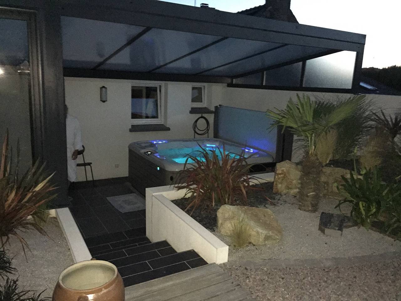 Ferienhaus „Ty Béchal – Spa – Garten“ mit privater Terrasse, Garten und Wlan in Peumerit, Quimper und Umgebung