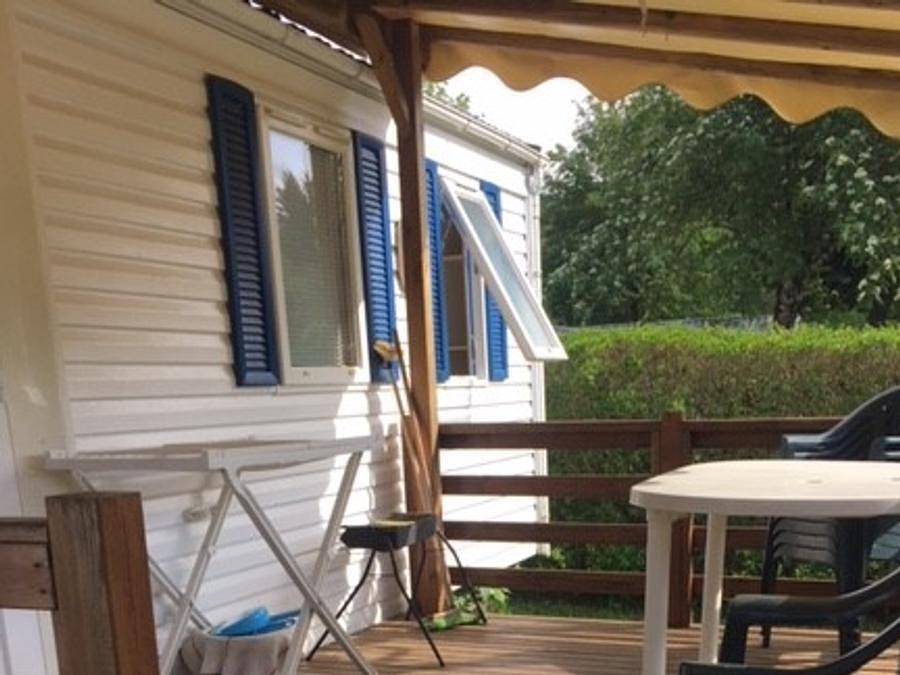 Camping La Vallée - Mobilheim 4 personen - Cyclamen in Perpezat, Regionaler Naturpark Volcans d'Auvergne