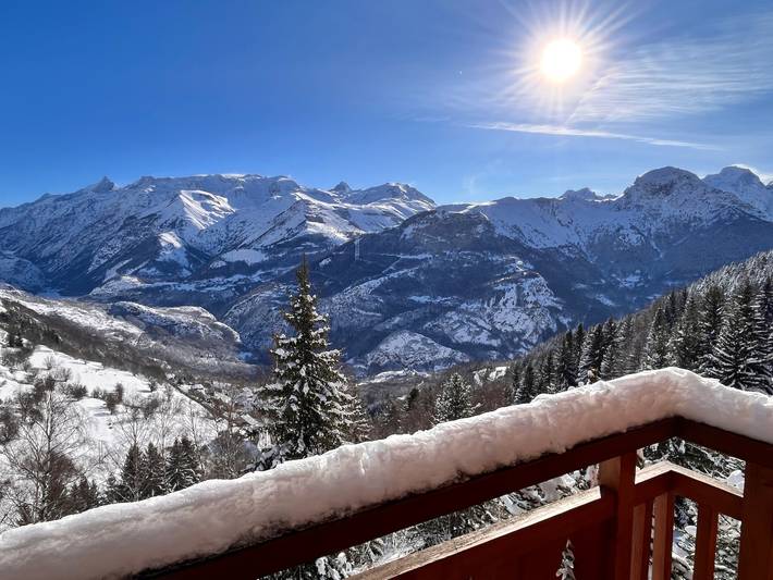 Estudio entero, Estudio «La Meije Vista Montaña» con balcón y vistas a las montañas in Auris, Parque Nacional de los Ecrins