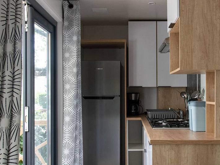 Camping du Bugeau - Mobilheim 6 personen - Premium - 3 Schlafzimmer in Pornichet, Côte d'Amour
