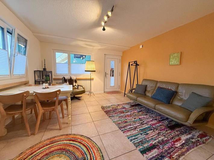 Ferienwohnung für 2 Personen, mit Terrasse und Garten sowie Ausblick in Alvaneu