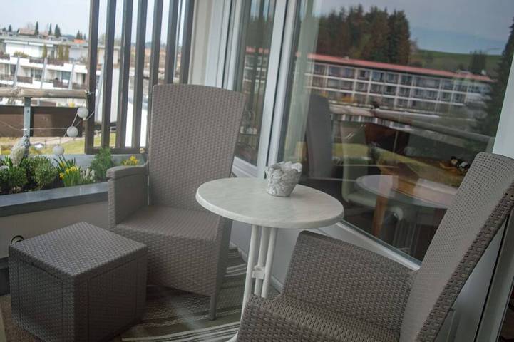 Ferienwohnung für 2 Personen, mit Pool und Sauna sowie Balkon in Scheidegg - 4