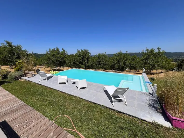 Maison de vacances pour 10 personnes, avec vue ainsi que jardin et piscine, animaux acceptés - 1