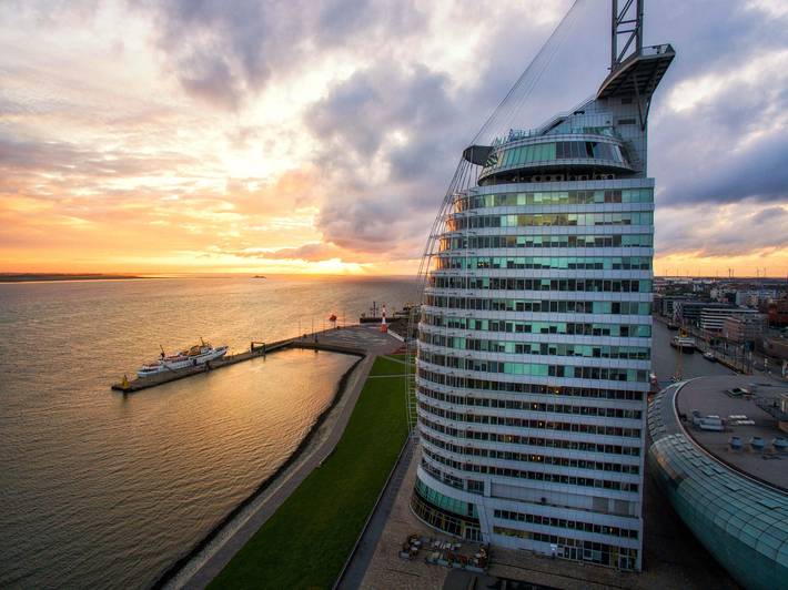 Hotel für 3 Personen, mit Balkon und Sauna rund um die Havenwelten