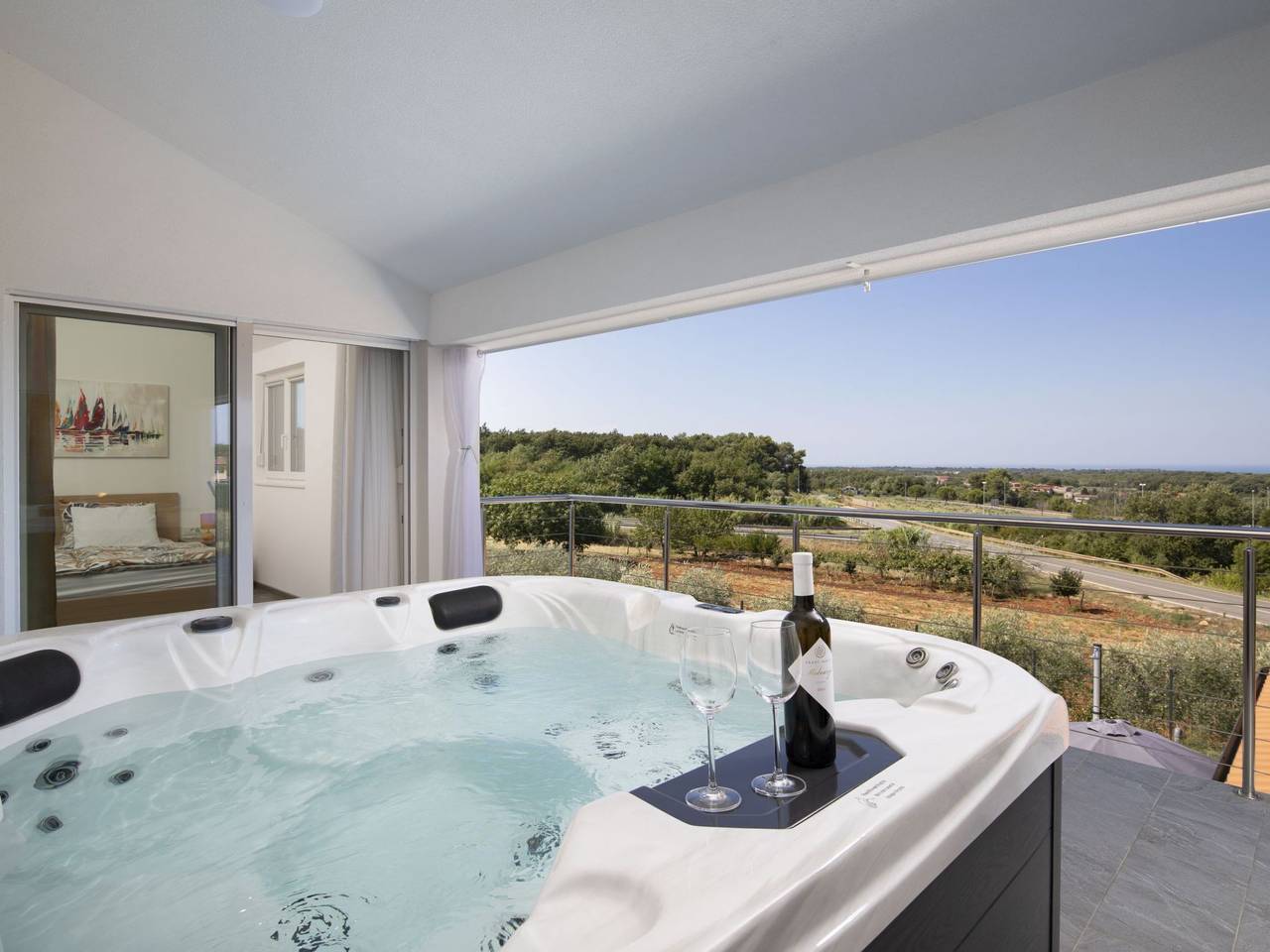 Villa Euphoria mit Pool, Sauna und Whirlpool in Visnjan, Općina Višnjan