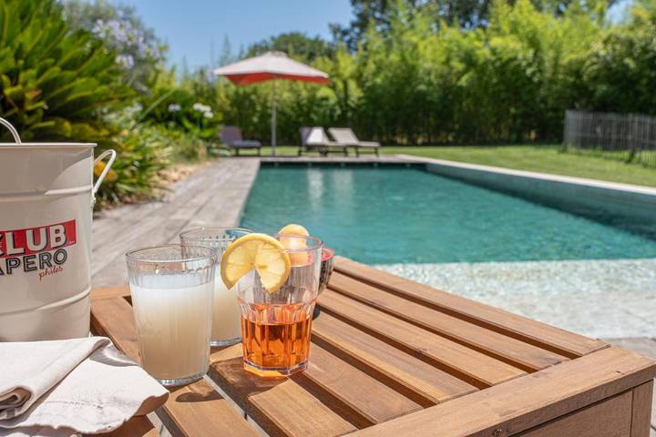 Location de vacances pour 13 personnes, avec piscine ainsi que jardin et vue sur le lac, animaux acceptés à Valergues - 4