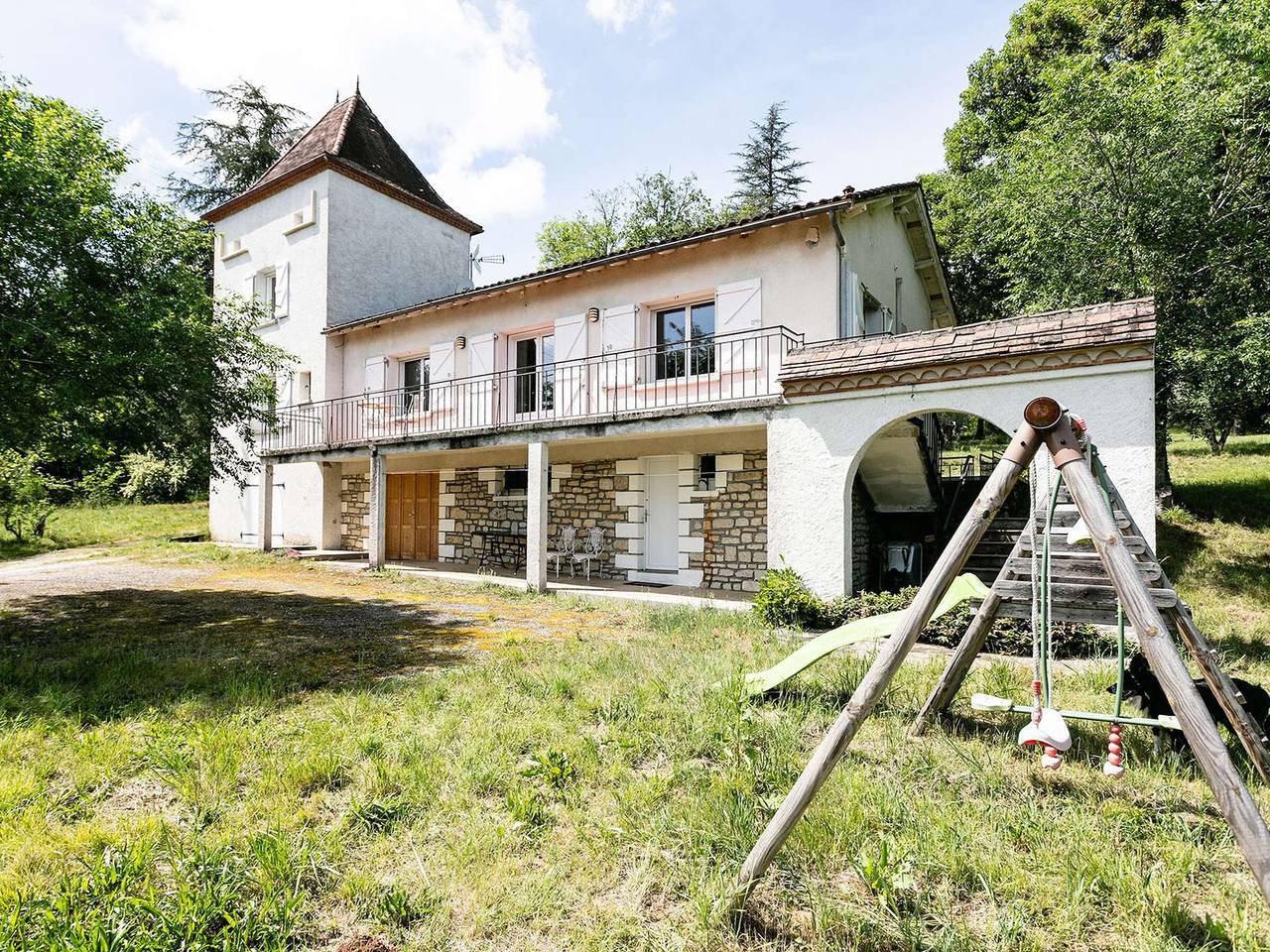 Casa con aire y piscina privada - 6 pers. in Lamagdelaine, Quercy