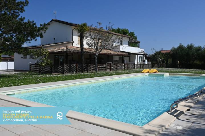 Appartamento vacanze per 7 persone, con Balcone/Terrazza e Giardino nonché Piscina a Sirolo