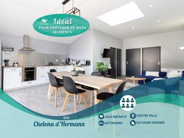 Location de vacances pour 6 personnes, avec terrasse à Braud-et-Saint-Louis