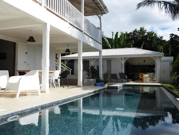 Villa pour 8 personnes, avec terrasse et vue ainsi que jardin et piscine à Deshaies - 4