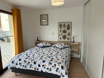 Gîte pour 2 personnes, avec terrasse, animaux acceptés à Ebersheim