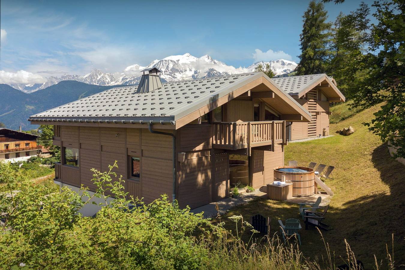 Séjour vue Mont-Blanc et bain nordique 12p - Ovo Network in Combloux, Pays du Mont-Blanc