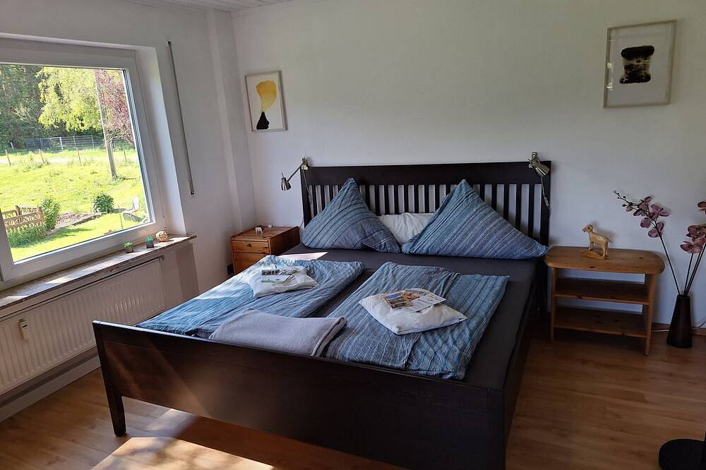 Ganze Wohnung, Kolvenbacher Ziegenhof Fewo \"Geißlein\" Hochparterre - mit traumhaftem Talblick in Bad Münstereifel, Naturpark Hohes Venn-Eifel