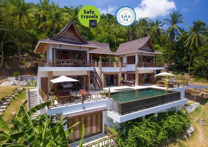 Villa pour 13 personnes, avec jardin ainsi que vue et piscine dans Koh Tao - 2