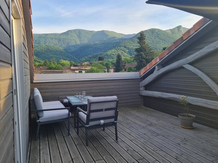 Cottage 'Gîte De Pène Blanque' with Mountain View, Private Terrace and Wi-Fi in Arbas, Haute-Garonne