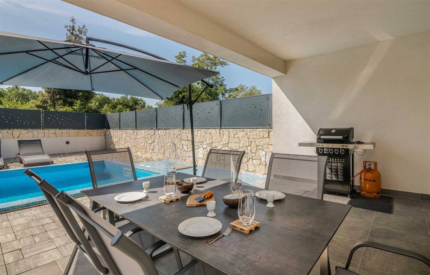 Villa Nya mit privatem Pool in Milcetici, Krk