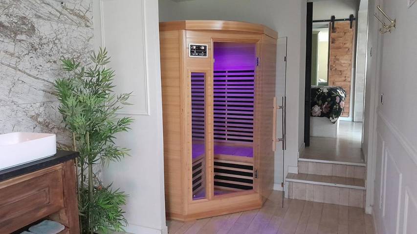 Gîte pour 2 personnes, avec jacuzzi et terrasse ainsi que jardin et sauna à Aulnoy-lez-Valenciennes - 4