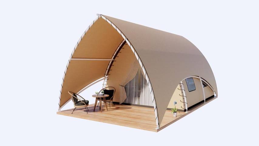 Camping für 4 Personen, mit Garten und Ausblick sowie Seeblick, mit Haustier in Tschechien - 2