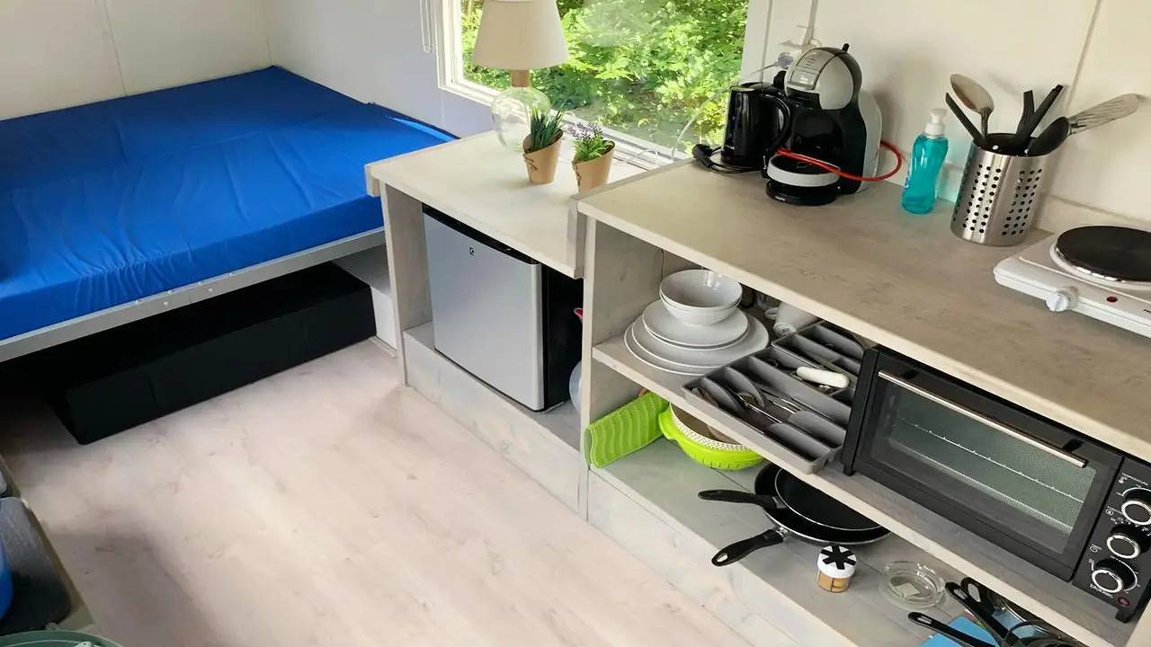 Vakantiehuis voor 3 personen met terras in Nederlandse kust