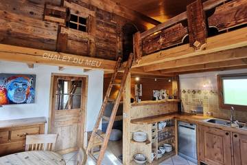 Chalet pour 4 personnes, avec jardin et balcon à Megève