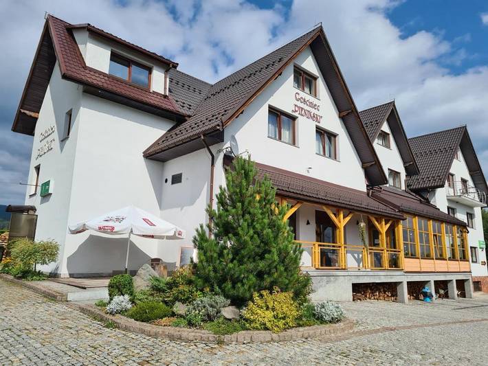 Dom gościnny dla 4 osób, z ogród i widok na jezioro oraz sauna i widok w Kluszkowce