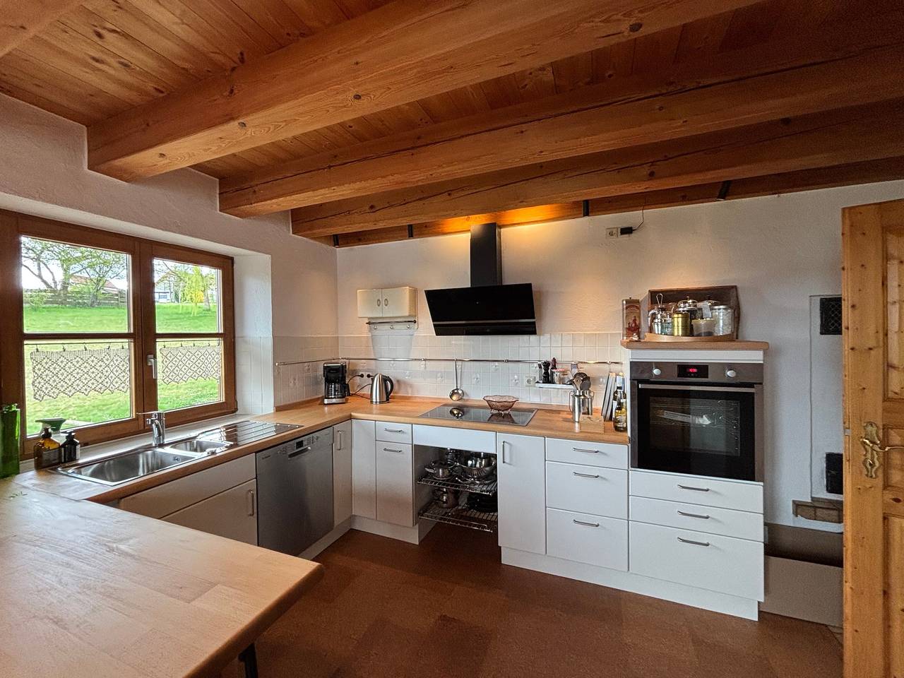 Ferienhaus „Mit Sonnenterrasse“ mit Balkon und Wlan in Ostrach, Region Bodensee-Oberschwaben