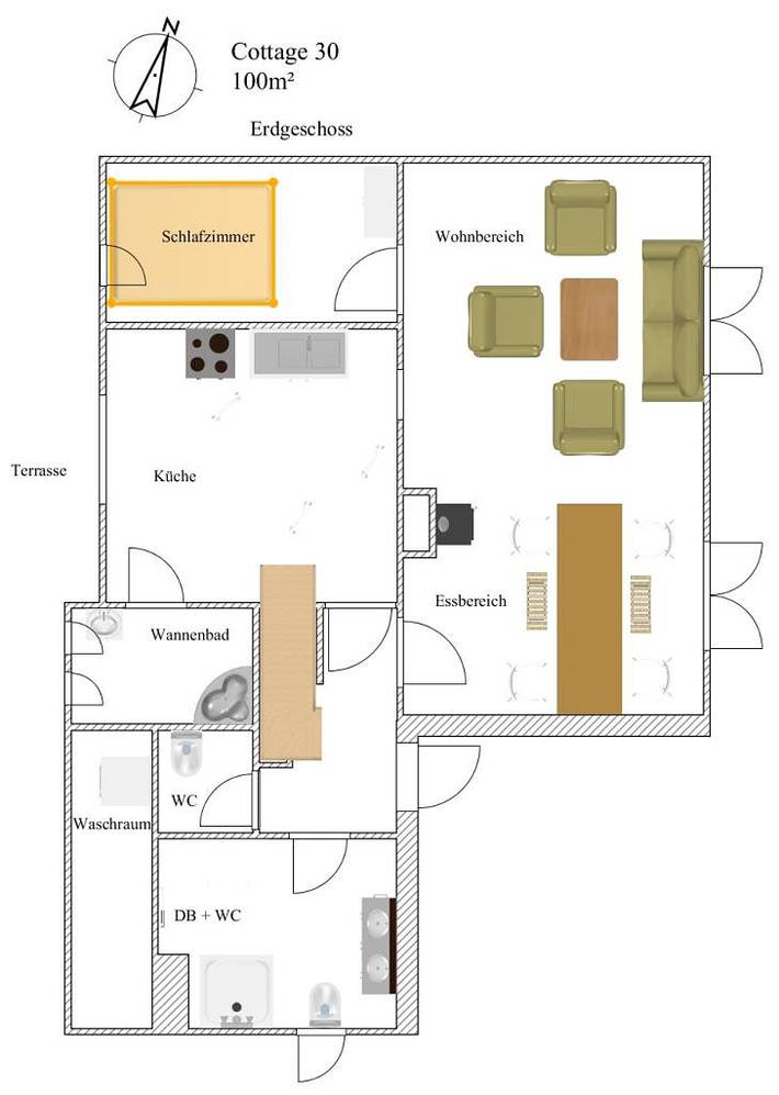 Ganze Wohnung, Cottage 30 in Göhl, Ostholstein