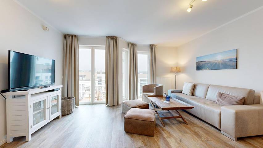 Ferienwohnung für 4 Personen, mit Balkon und Sauna in Binz, Rügen