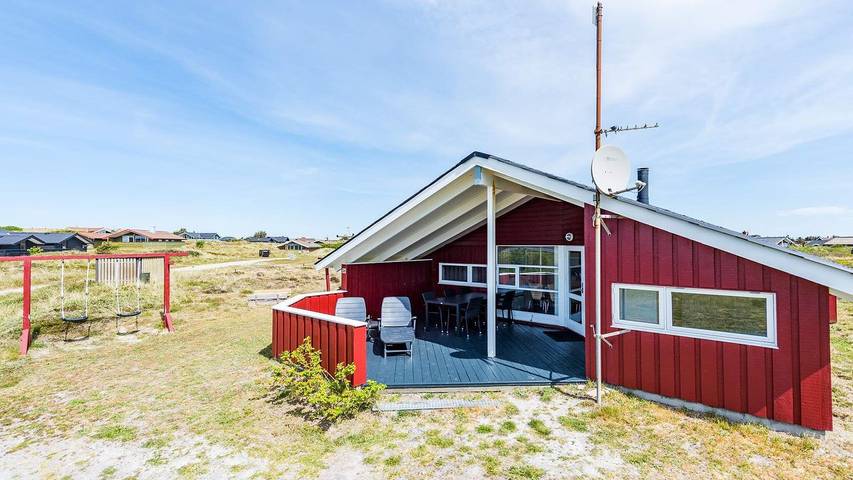 Ferienhaus für 7 Personen, mit Terrasse und Sauna sowie Whirlpool, mit Haustier in Skodbjerge