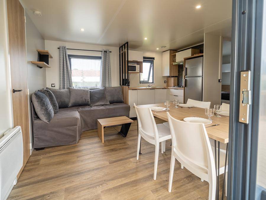 Camping Les Genêts - Mobile home 6 persons - Premium 3 bedrooms 34m² approx in Saint-Jean-de-Monts, Vendée