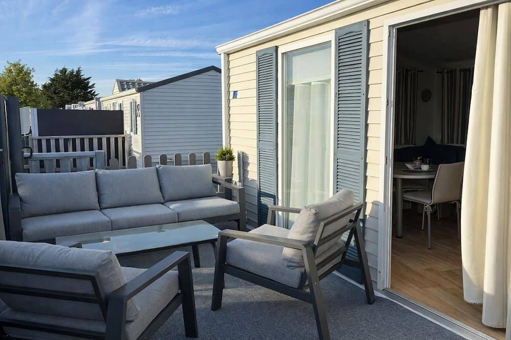 Comfortabel chalet met 2 slaapkamers – 500 m van strand – terras & parking in Knokke-Heist, Belgian Coast
