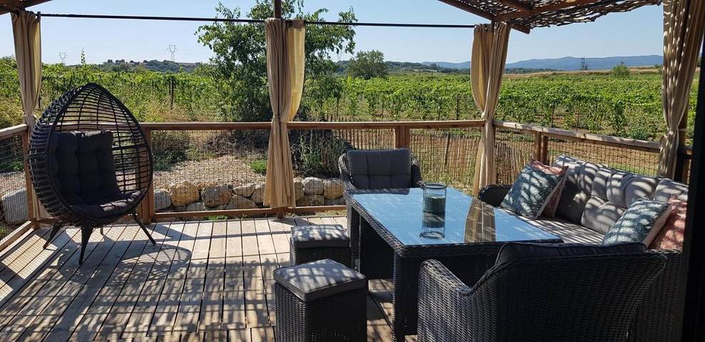 Lodge pour 4 personnes, avec jardin ainsi que vue et terrasse - 1
