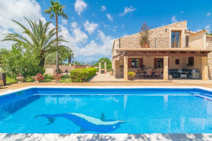 Finca Miralles - Ferienhaus mit privaten Pool in Búger. Wifi gratis in Búger, Mallorca Inselmitte