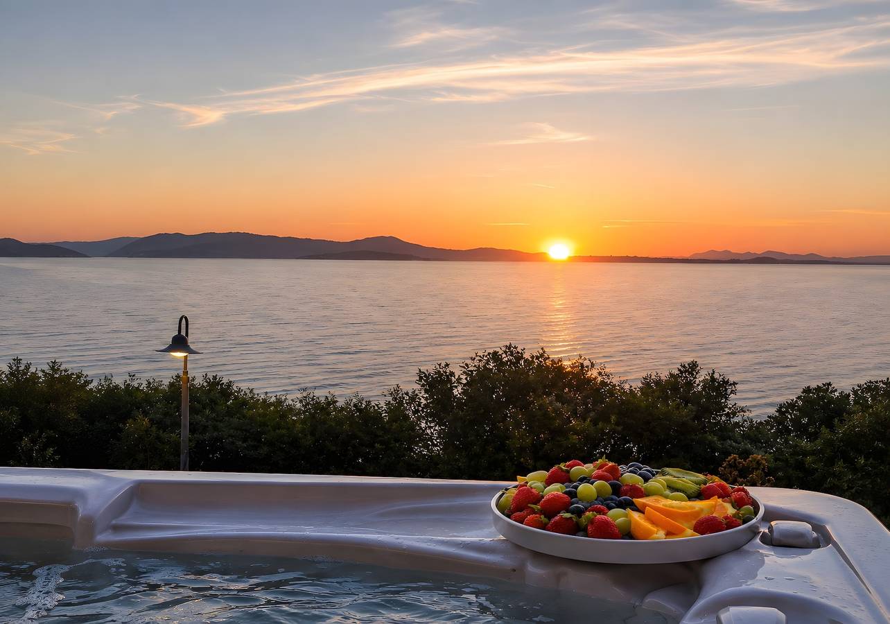 Ferienhaus 'Daisy' mit Meerblick, Wlan und Klimaanlage in Terra Mala, Quartu Sant'Elena