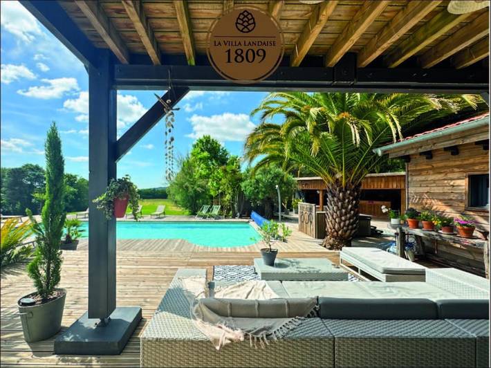 Location de vacances pour 15 personnes, avec jardin ainsi que jacuzzi et piscine, adapté aux familles à Peyrehorade - 2