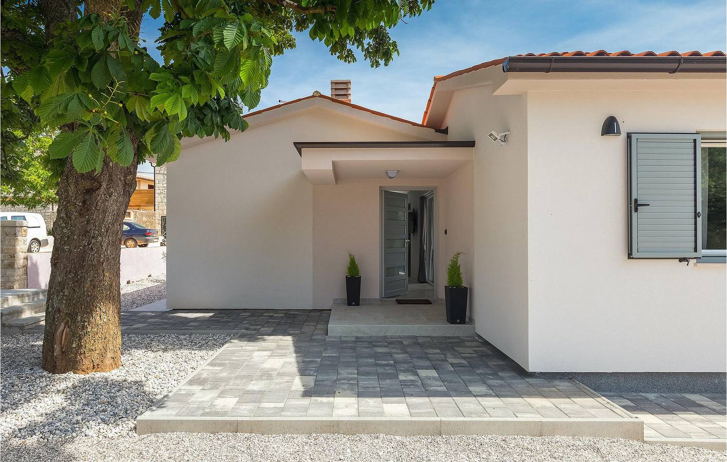 Geräumige 1-Zimmer-Wohnung mit Pool, 900 m vom Stadtzentrum von Butkovići entfernt in Marčana, Südküste Istrien
