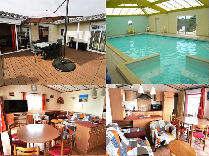Vakantiehuis voor 6 personen, with Terras and Tuin as well as Zwembad in Brem-sur-Mer