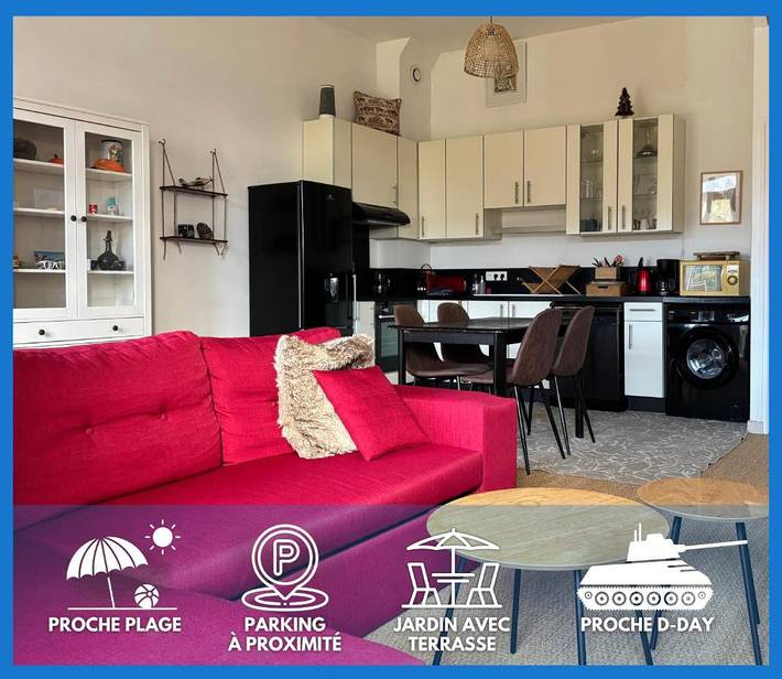 Appartement de vacances pour 5 personnes, avec vue et jardin