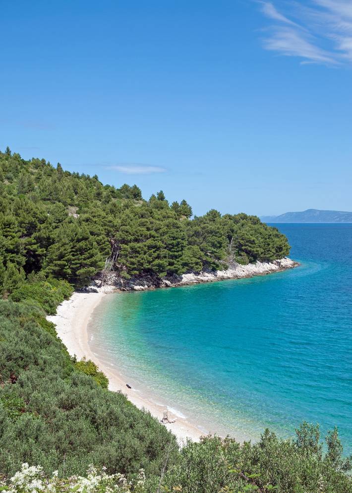Ganzes Studio, Studioapartment in Podgora mit Meerblick, Balkon, Klimaanlage, W-Lan (4492-4) in Podgora, Makarska Riviera