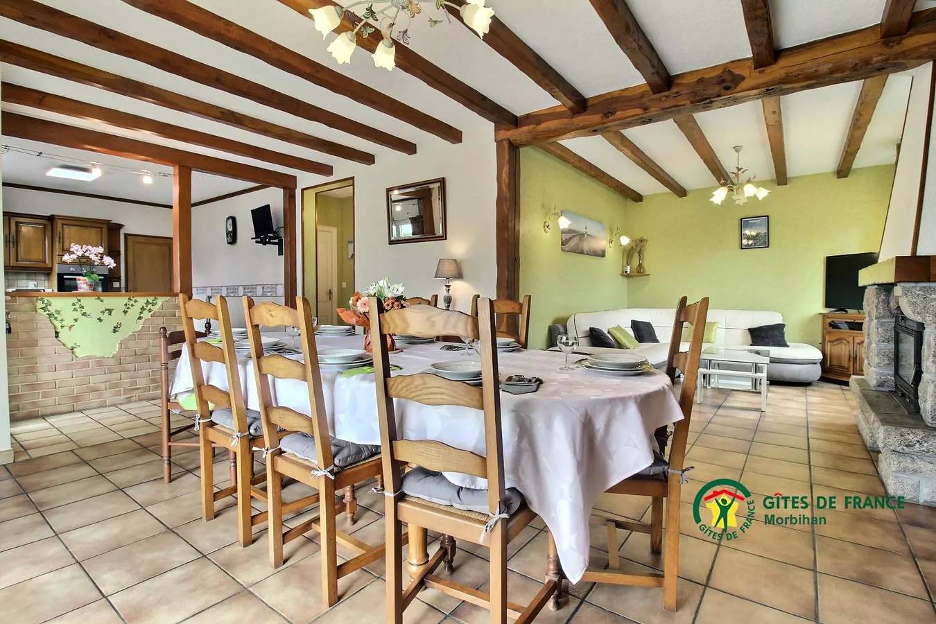 Gîte de France 10 personnes in Noyal-Muzillac, Côte des Mégalithes