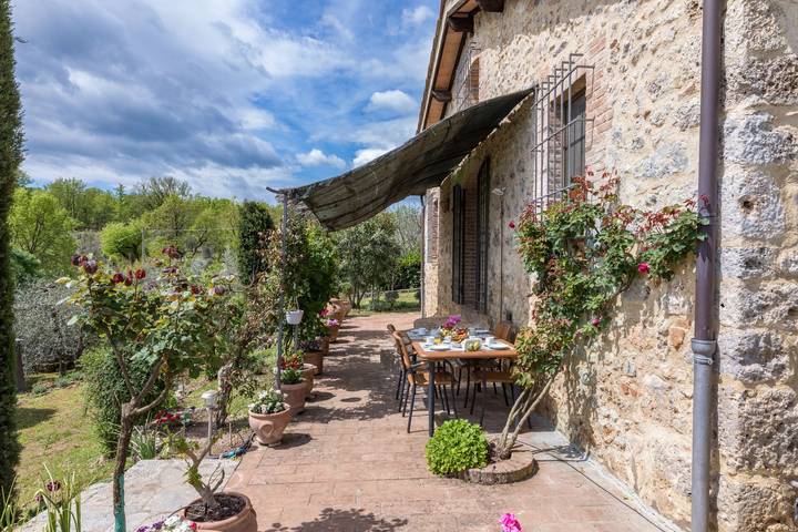 Casa vacanza per 4 persone, con Terrazza e Giardino nonché Piscina a Sovicille