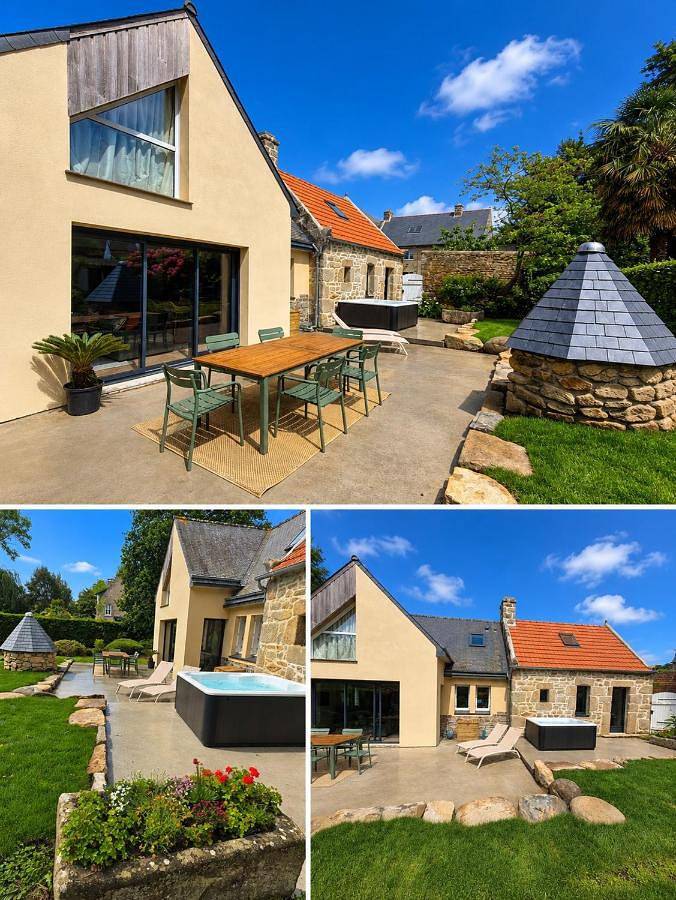 Maison de vacances pour 8 personnes, avec Jacuzzi ainsi que Terrasse et Jardin