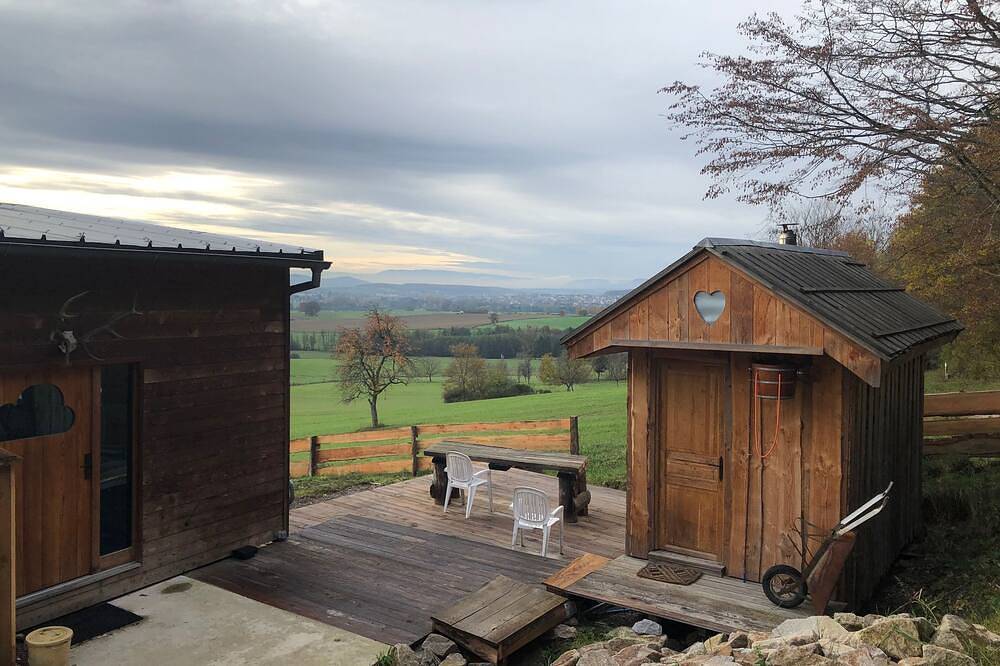 Haus und Sauna im Wald in Rothbach, Nordelsass