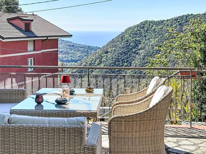 Casa vacanza per 4 persone, con Balcone e Terrazza nonché Panorama a Sori